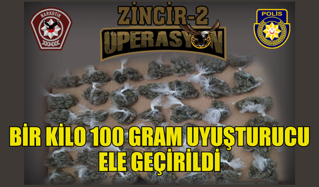 GİRNE'DE YAKLAŞIK BİR KİLO 100 GRAM UYUŞTURUCU ELE GEÇİRİLDİ