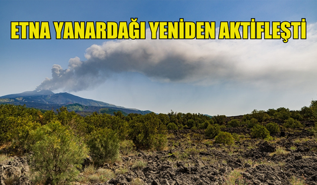 İTALYA'DA ETNA YANARDAĞI YENİDEN KÜL VE LAV PÜSKÜRTTÜ