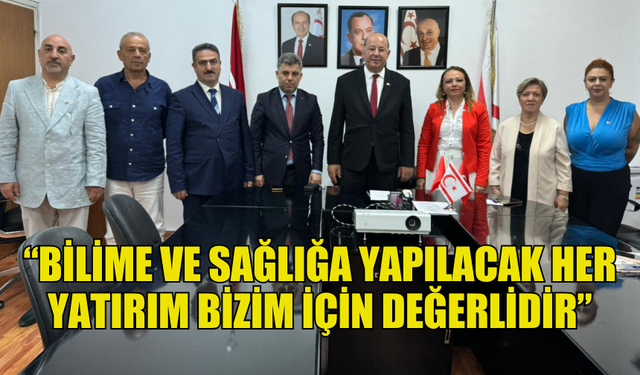 BAKAN DİNÇYÜREK SAĞLIĞA VE BİLİME YAPILAN YATIRIMIN ÖNEMİNİ VURGULADI