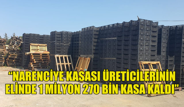 KTSO: “NARENCİYE KASASI ÜRETİCİLERİNİN ELİNDE 1 MİLYON 270 BİN KASA KALDI”