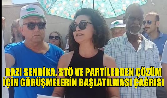 BAZI SENDİKA, STÖ VE PARTİLERDEN ÇÖZÜM İÇİN GÖRÜŞMELERİN BAŞLATILMASI ÇAĞRISI YAPTI