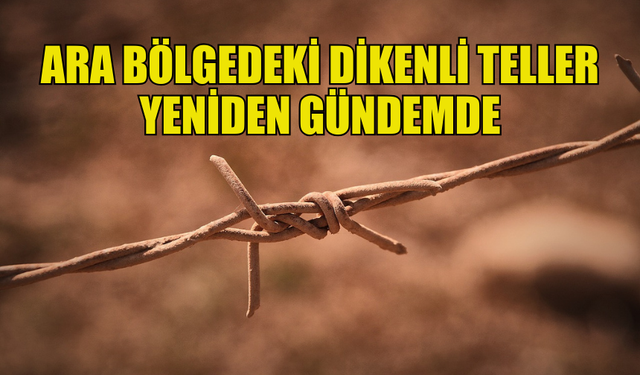 ARA BÖLGEDE BULUNAN DİKENLİ TELLER YENİDEN GÜNDEME GELDİ