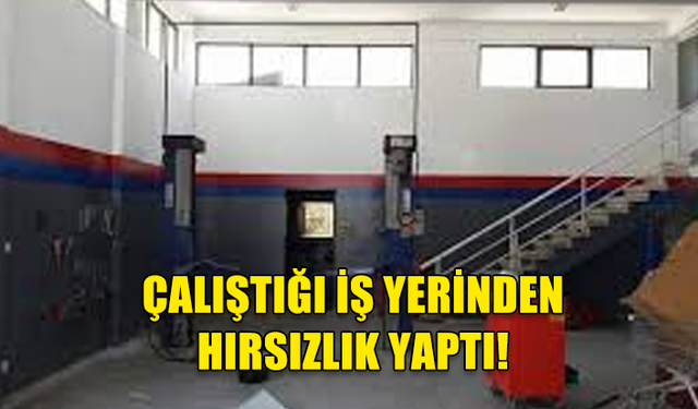 LEFKOŞA'DA BİR MAKİNİST GARAJINDA HIRSIZLIK!