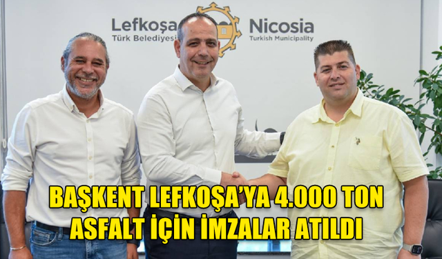 LEFKOŞA'DA ASFALTLAMA ÇALIŞMALARI BAŞLIYOR