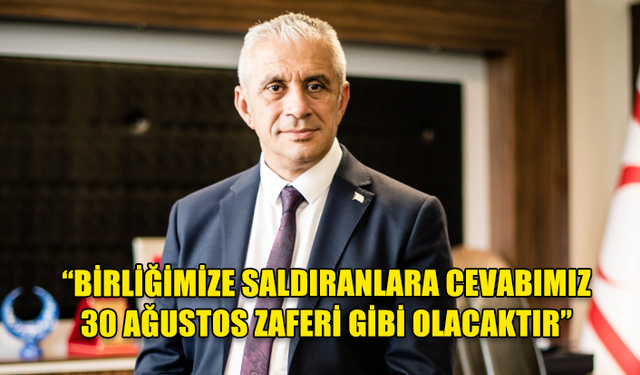 UBP GENEL BAŞKAN ADAYI HASAN TAÇOY 30 AĞUSTOS ZAFER BAYRAMI DOLAYISIYLA MESAJ YAYIMLADI