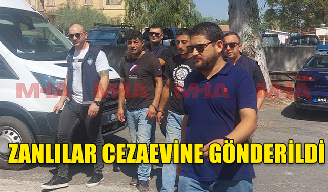 ŞARJÖRLERİ DOLU TABANCALARLA KKTC'YE GİZLİCE GİREN ZANLILAR CEZAEVİNE GÖNDERİLDİ