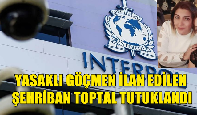 INTERPOL'DAN ARANAN ŞEHRİBAN TOPTAL KKTC'DE TUTUKLANDI