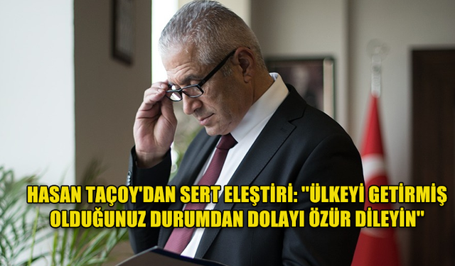 UBP BAŞKAN ADAYI HASAN TAÇOY SON DÖNEMDE YAŞANAN SKANDALLAR VE PARTİ İÇİ YÖNETİM TARZINA DAİR SERT ELEŞTİRİLERDE BULUNDU