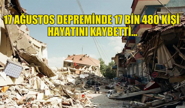 17 AĞUSTOS 1999 DEPREMİNİN 25. YIL DÖNÜMÜ...