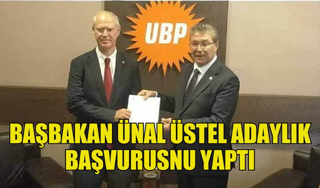 ÜSTEL ADAYLIK BAŞVURUSUNU YAPTI