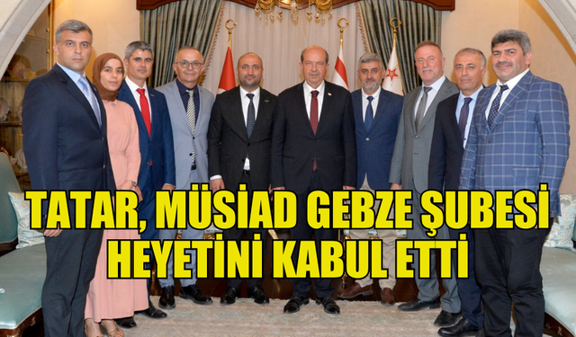 CUMHURBAŞKANI TATAR, MÜSİAD GEBZE ŞUBESİ HEYETİNİ KABUL ETTİ