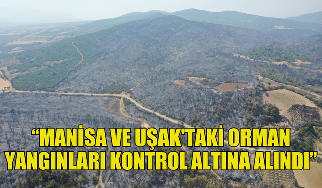 İBRAHİM YUMAKLI, MANİSA VE UŞAK'TAKİ ORMAN YANGINLARININ KONTROL ALTINA ALINDIĞINI AÇIKLADI