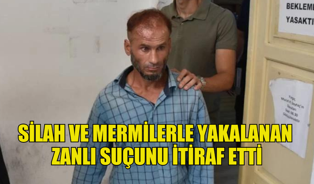 GİRNE’DE SİLAHLA VE MERMİLERLE YAKALANAN ZANLIYA 6 GÜN TUTUKLULUK VERİLDİ