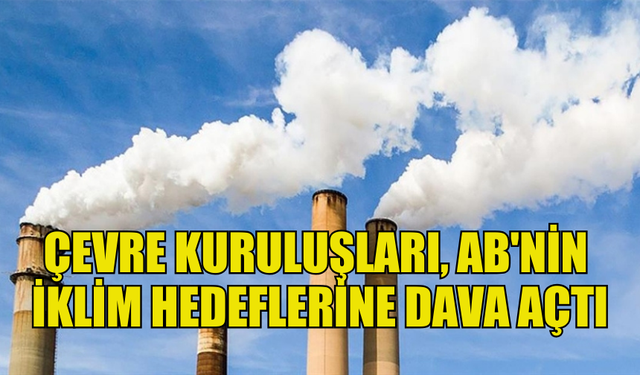 ÇEVRE KURULUŞLARI, AVRUPA BİRLİĞİ'NİN İKLİM HEDEFLERİNE DAVA AÇTI