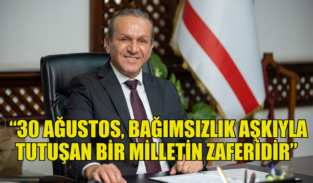 ATAOĞLU 30 AĞUSTOS ZAFER BAYRAMI DOLAYISIYLA MESAJ YAYIMLADI