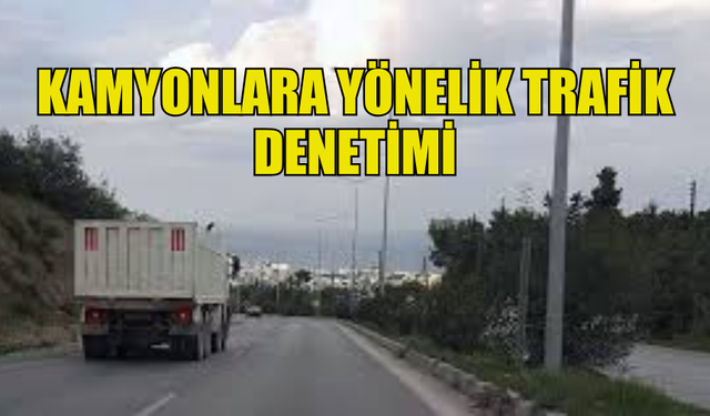 KAMYONLARA YÖNELİK TRAFİK DENETİMİ YAPILDI