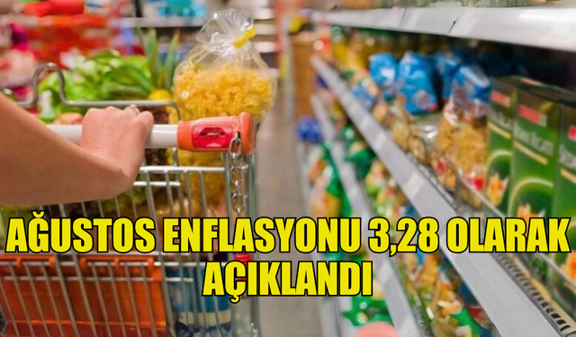 AĞUSTOS ENFLASYONU 3,28 OLARAK AÇIKLANDI… EN BÜYÜK ARTIŞ RESTORAN VE OTELLERDE