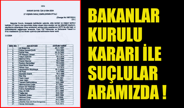 ÜLKEDE SUÇ İŞLEYİP İHRAÇ EDİLEN BİRÇOK KİŞİNİN KARARI İPTAL EDİLDİ