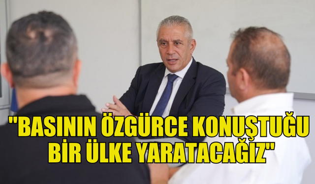 UBP GENEL BAŞKAN ADAYI HASAN TAÇOY: "BASININ ÖZGÜRCE KONUŞTUĞU BİR ÜLKE YARATACAĞIZ"