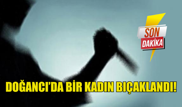 DOĞANCI'DA BİR KADIN BİR ERKEK ŞAHIS TARAFINDAN BIÇAKLANDI