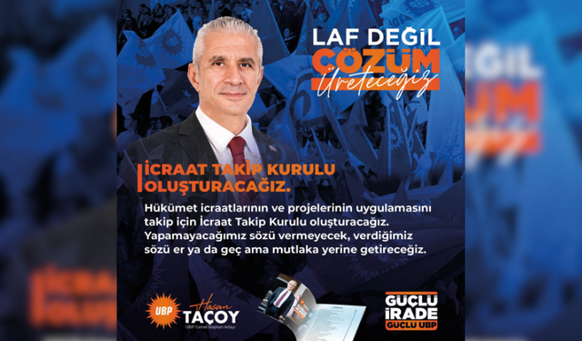 TAÇOY: “İCRAAT TAKİP KURULU OLUŞTURACAĞIZ”