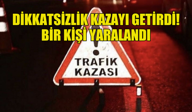 LEFKOŞA’DA TRAFİK KAZASI… 1 YARALI