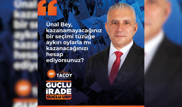 TAÇOY : “KAZANAMAYACAĞINIZ BİR SEÇİMİ TÜZÜĞE AYKIRI OYLARLA MI KAZANACAĞINIZI HESAP EDİYORSUNUZ?”