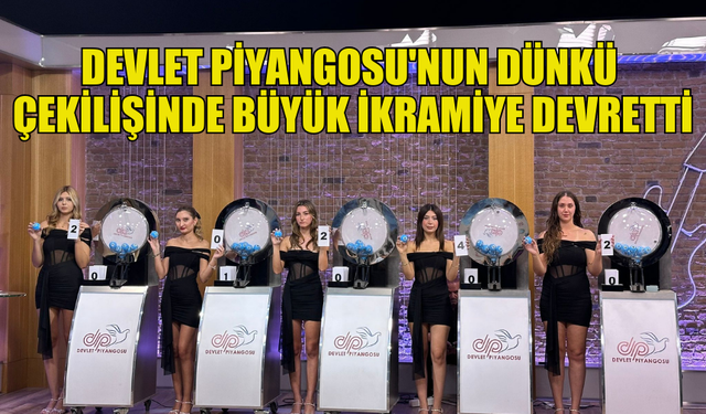 8 EKİM'DEKİ ÇEKİLİŞTE BÜYÜK İKRAMİYE 3 BUÇUK MİLYON TL OLACAK