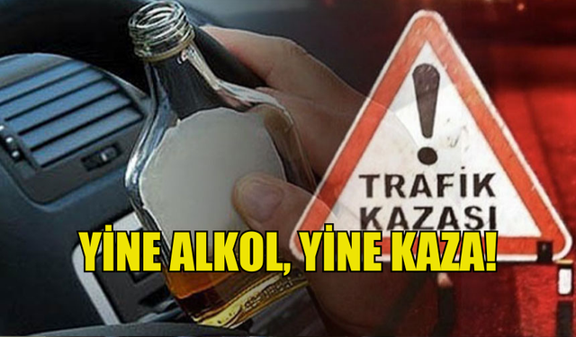 İSKELE'DE ALKOLLÜ SÜRÜCÜ KAZA YAPTI