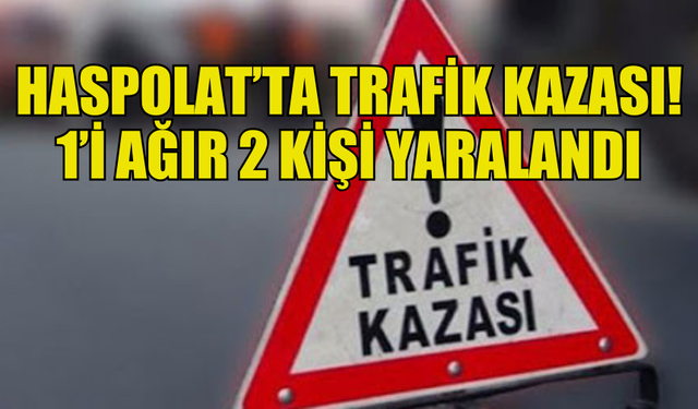 HASPOLAT'TA TRAFİK KAZASI MEYDANA GELDİ!