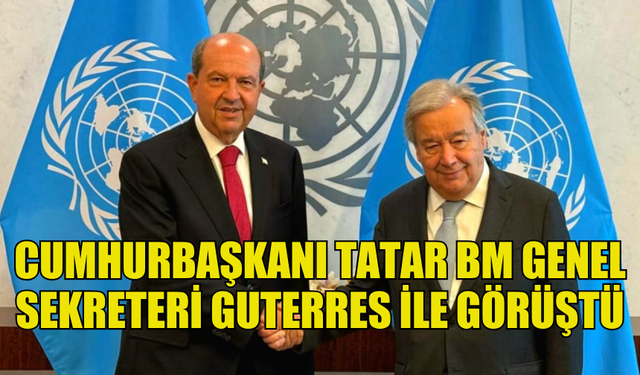 TATAR BM GENEL SEKRETERİ GUTERRES İLE BİRARAYA GELDİ