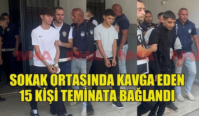 GAZİMAĞUSA’DA SOKAK ORTASINDA  KAVGA EDEN 15 KİŞİ TEMİNATA BAĞLANDI