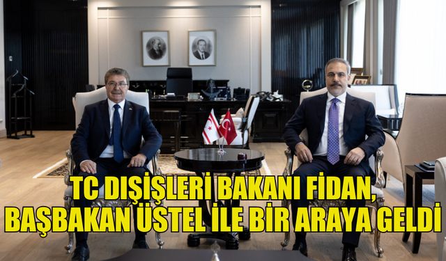 TC DIŞİŞLERİ BAKANI FİDAN, BAŞBAKAN ÜSTEL İLE GÖRÜŞTÜ