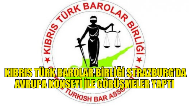 BAROLAR BİRLİĞİ GÜNEY KIBRIS’TAKİ TUTUKLAMALAR HAKKINDA AVRUPA KONSEYİ TEMSİLCİLERİYLE GÖRÜŞTÜ