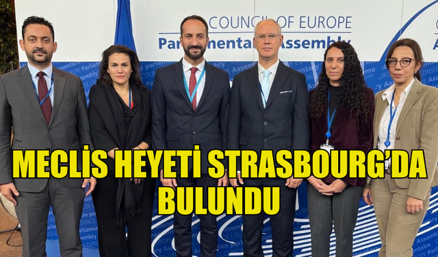 MECLİS HEYETİ STRASBOURG’DA TMK HAKKINDA TEMASLARDA BULUNDU