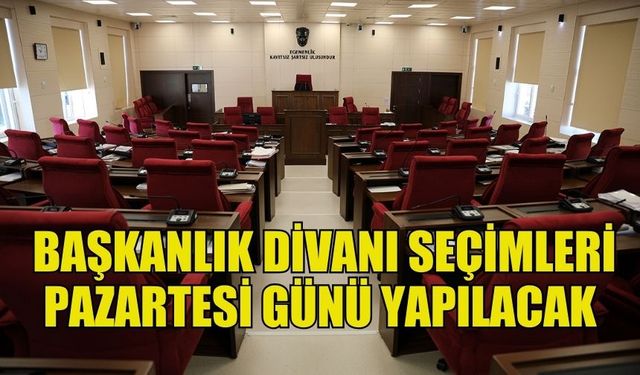 MECLİS GENEL KURULU PAZARTESİ GÜNÜ TOPLANIYOR