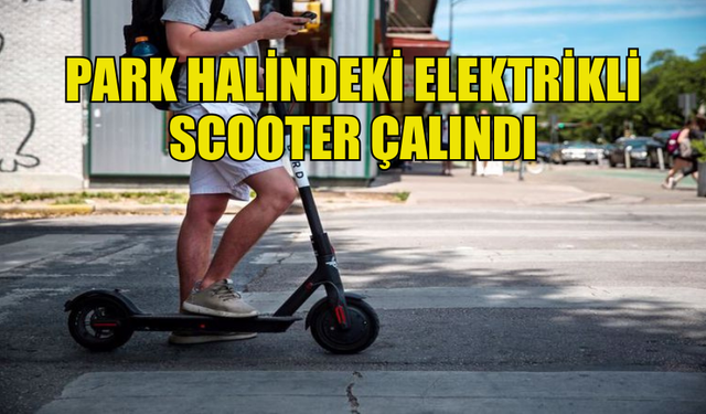 LEFKOŞA'DA PARK HALİNDEKİ ELEKTRİKLİ SCOOTER ÇALINDI