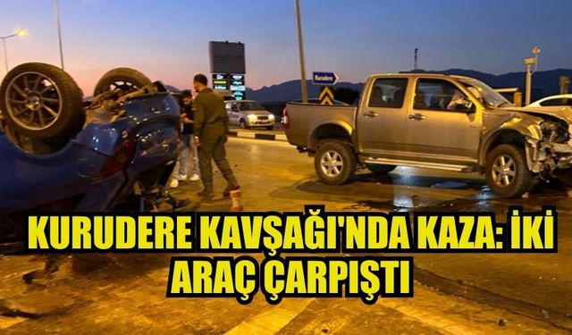 KURUDERE KAVŞAĞI'NDA TRAFİK KAZASI: ÜÇ YARALI