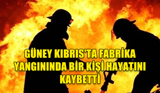 GÜNEY KIBRIS'TA FABRİKADA YANGIN