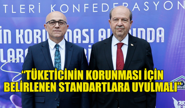 CUMHURBAŞKANI TATAR, TÜKETİCİ HAKLARI SEMPOZYUMUNA KATILDI