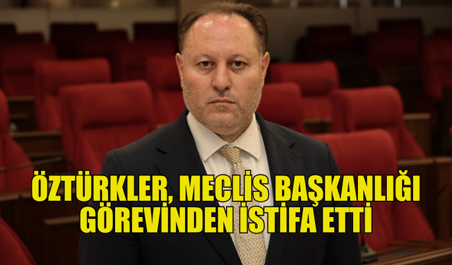 ZİYA ÖZTÜRKLER, MECLİS BAŞKANLIĞI GÖREVİNDEN İSTİFA ETTİ