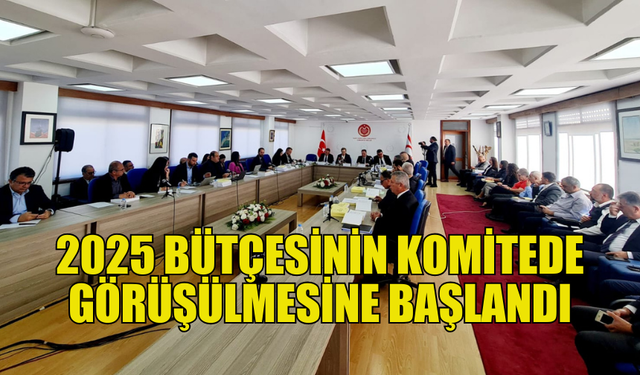 BÜTÇE KOMİTESİ ÇALIŞMALARA START VERDİ