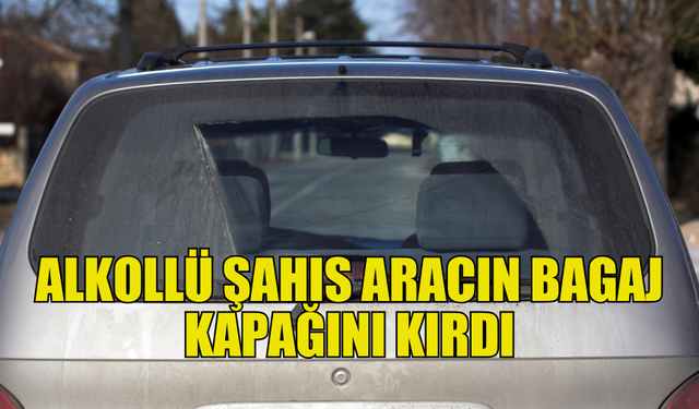 LEFKOŞA’DA SARHOŞ KİŞİ ARACA ZARAR VERDİ