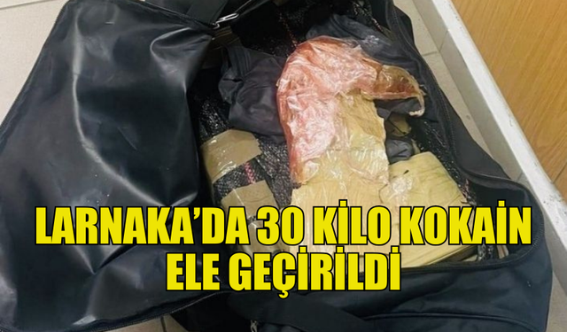 EL BAGAJINDAN 30 KİLO KOKAİN ÇIKTI