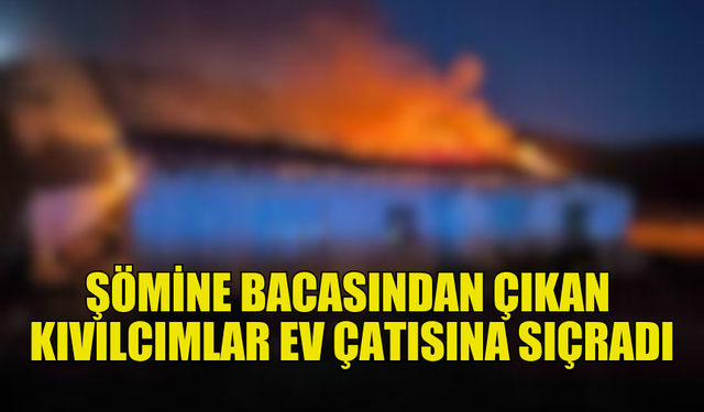 BACADAN ÇIKAN KIVILCIMLAR YANGINA NEDEN OLDU