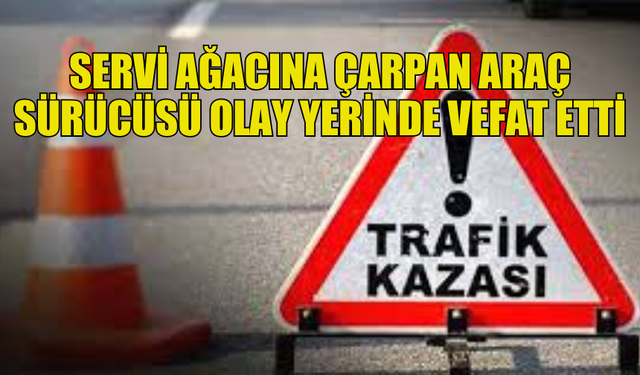 GEÇİTKALE’DE KAZA! DERVİŞ ÇOBANOĞLU YAŞAMINI YİTİRDİ...