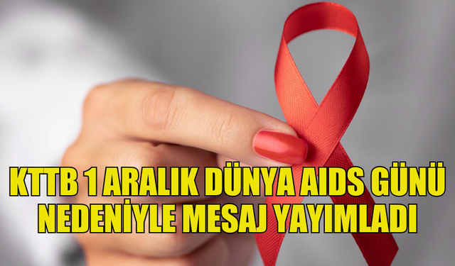 KTTB, HIV İLE MÜCADELEDE LEGAL YOLLARLA ERİŞİM ÇAĞRISI YAPTI