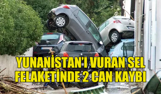 ŞİDDETLİ YAĞIŞ LİMNİ ADASI’NDA FELAKETE YOL AÇTI