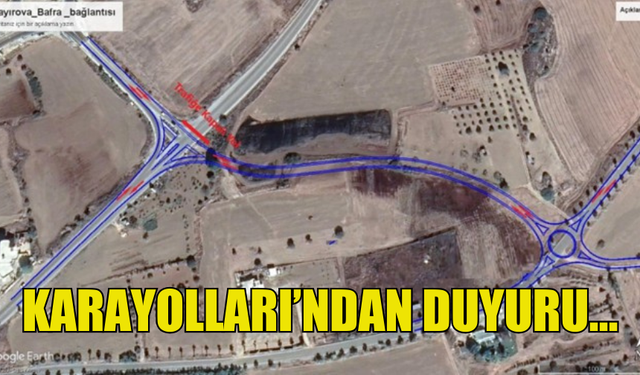 KARAYOLLARI DAİRESİ, ÇAYIROVA-BAFRA YOLUNDA ÇALIŞMALAR BAŞLATIYOR