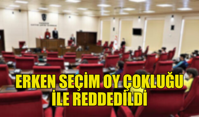 CTP’NİN ERKEN SEÇİM ÖNERGESİ OY ÇOKLUĞUYLA REDDEDİLDİ